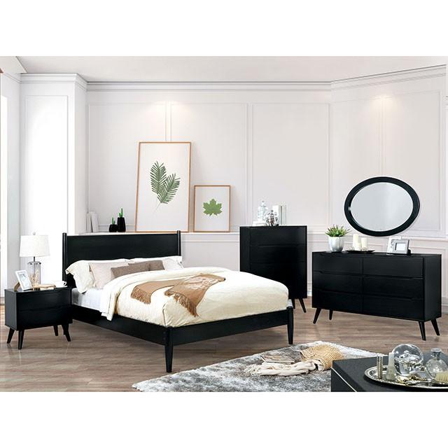 LENNART II Black & White Cal.King, E.King, Full, Queen, Twin Bed - Imperial Furniture (Las Vegas, NV) - Multi Location