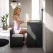 Ashbourne Bedside Vanity Set with Stool Contemporary - Imperial Furniture (Las Vegas, NV) - Multi Location