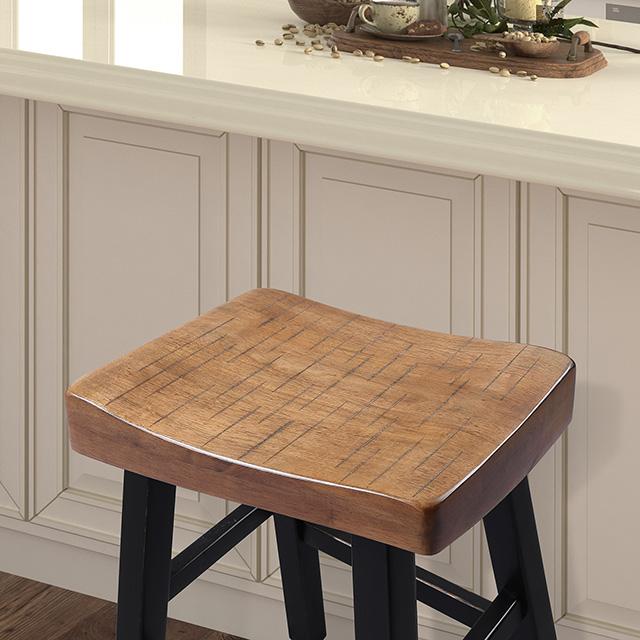 Biasca 24" Stool (2/CTN) White, Brown, & Black - Imperial Furniture (Las Vegas, NV) - Multi Location