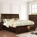 Castor Bed Black, Chrome, & White - Imperial Furniture (Las Vegas, NV) - Multi Location
