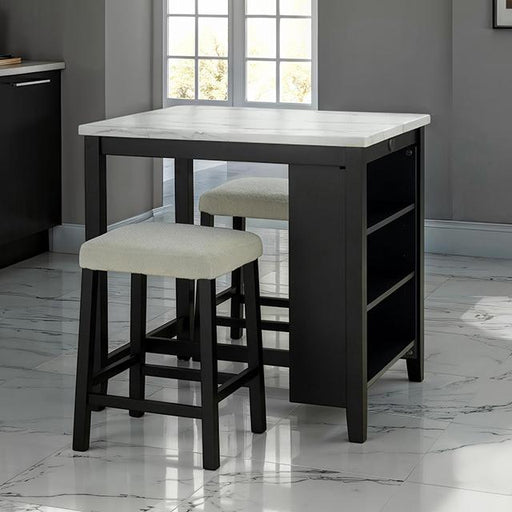 Chalcedony 3 Pc. Dining Table Set - Imperial Furniture (Las Vegas, NV) - Multi Location