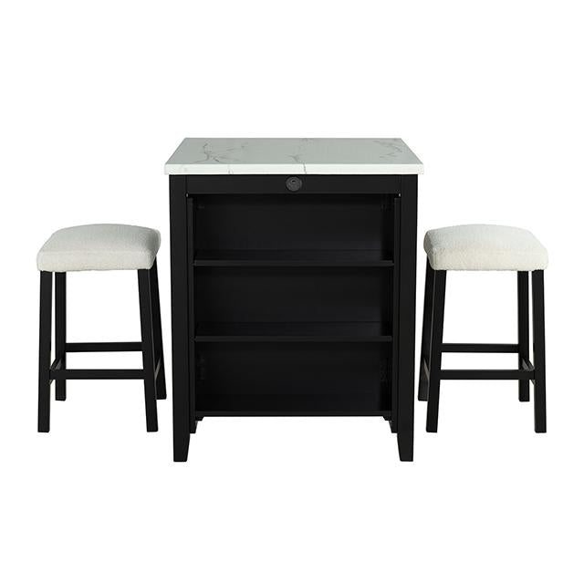 Chalcedony 3 Pc. Dining Table Set - Imperial Furniture (Las Vegas, NV) - Multi Location