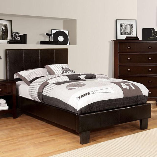Winn Park Bed Espresso, Velvet, & White - Imperial Furniture (Las Vegas, NV) - Multi Location