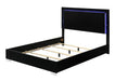 Sinistra E.King & Queen Bed White, Black & Beige - Imperial Furniture (Las Vegas, NV) - Multi Location