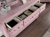 Zohar Queen & Twin Bed Black, Grey, & Pink - Imperial Furniture (Las Vegas, NV) - Multi Location