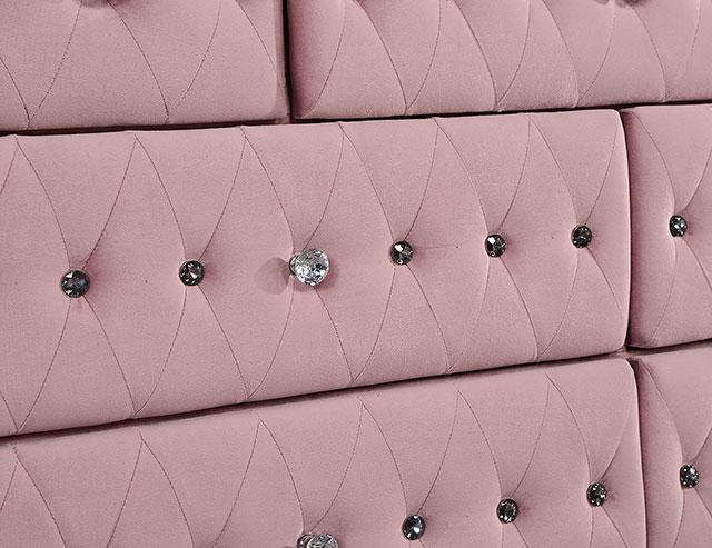 Zohar Bed Black & Pink - Imperial Furniture (Las Vegas, NV) - Multi Location
