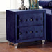 Alzire Black & Blue Night Stand - Imperial Furniture (Las Vegas, NV) - Multi Location