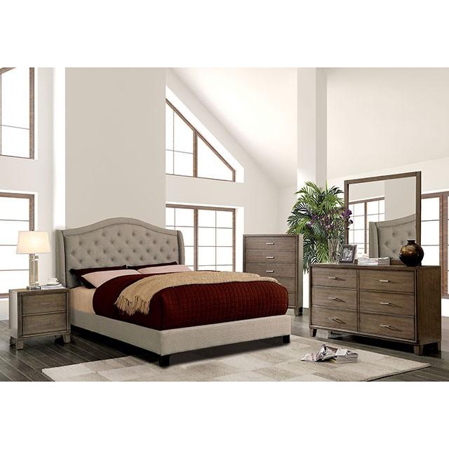 Carly Bed Grey & Brown - Imperial Furniture (Las Vegas, NV) - Multi Location