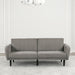 Aristide Futon Sofa Grey & Brown - Imperial Furniture (Las Vegas, NV) - Multi Location