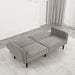 Aristide Futon Sofa Grey & Brown - Imperial Furniture (Las Vegas, NV) - Multi Location