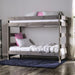 Arlette Twin/Twin Bunk Bed Brown, Black, Gray, & White - Imperial Furniture (Las Vegas, NV) - Multi Location