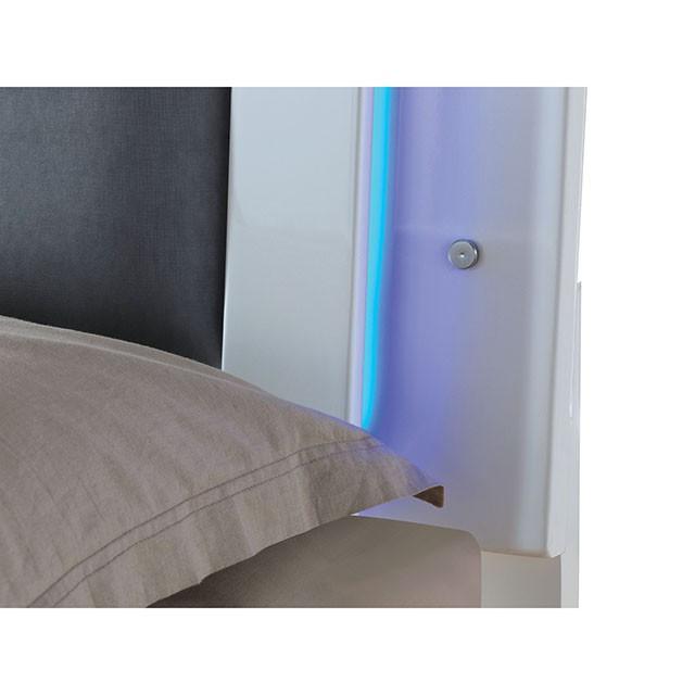 CLEMENTINE Glossy White E.King, Full,& Queen Bed - Imperial Furniture (Las Vegas, NV) - Multi Location