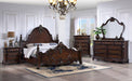 Francione E.King & Queen Bed White & Chrome - Imperial Furniture (Las Vegas, NV) - Multi Location