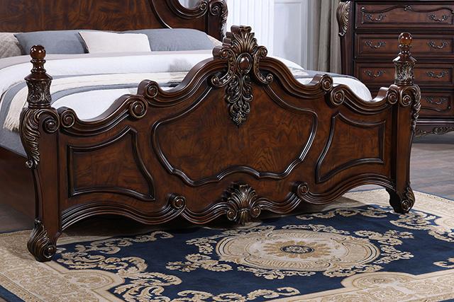 Francione E.King & Queen Bed White & Chrome - Imperial Furniture (Las Vegas, NV) - Multi Location