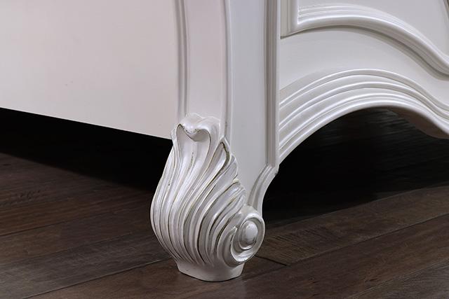 Francione Bed Chrome & Cherry - Imperial Furniture (Las Vegas, NV) - Multi Location