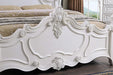 Francione E.King & Queen Bed White & Chrome - Imperial Furniture (Las Vegas, NV) - Multi Location