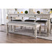 Georgia Antique White/Gray Bench - Imperial Furniture (Las Vegas, NV) - Multi Location