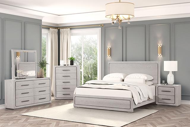 Crowthorne Bed White & Grey - Imperial Furniture (Las Vegas, NV) - Multi Location