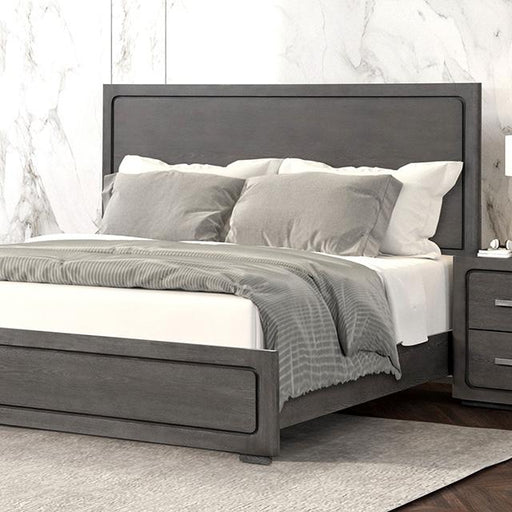 Crowthorne E.King & Queen Bed Grey & White - Imperial Furniture (Las Vegas, NV) - Multi Location