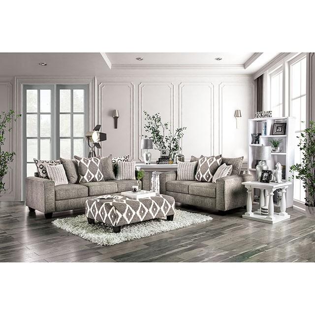 Basie Gray Love Seat - Imperial Furniture (Las Vegas, NV) - Multi Location