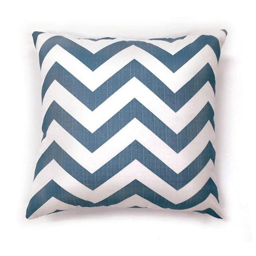 ZOE 18" X 18" Pillow, Blue Chevron (2/CTN) - Imperial Furniture (Las Vegas, NV) - Multi Location