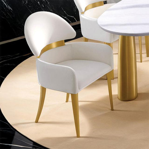 Northam Arm Chair (2 CTN) White - Imperial Furniture (Las Vegas, NV) - Multi Location