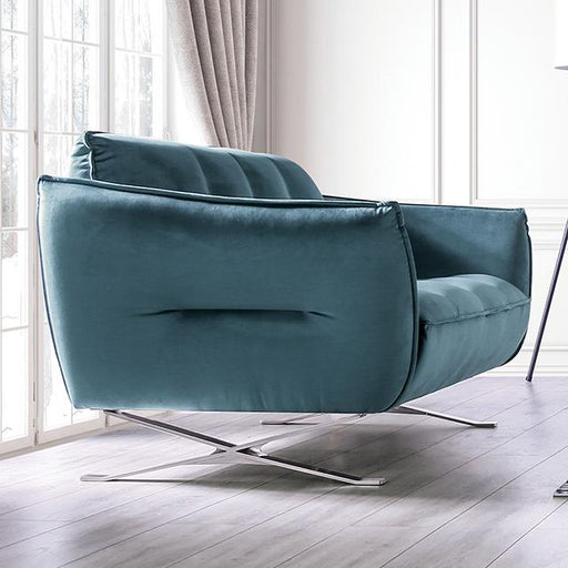 Civellutino Loveseat Teal - Imperial Furniture (Las Vegas, NV) - Multi Location