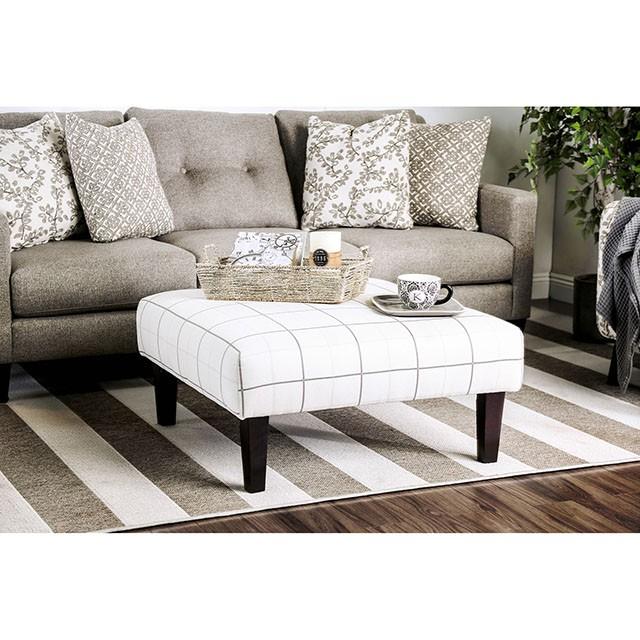 Dorset Ivory/Pattern Ottoman - Imperial Furniture (Las Vegas, NV) - Multi Location