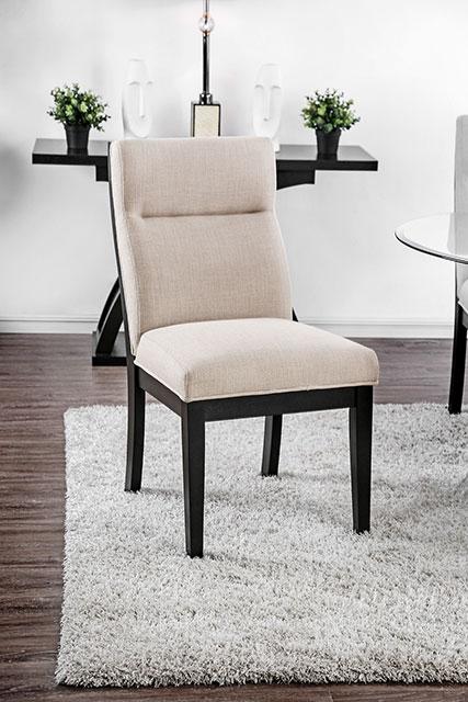 Jasmin Black/White Side Chair (2/CTN) - Imperial Furniture (Las Vegas, NV) - Multi Location