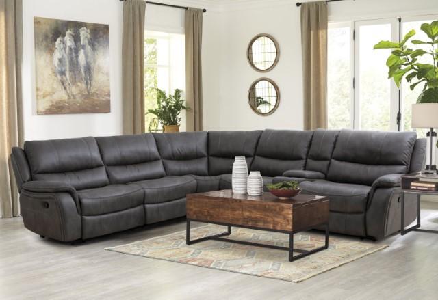 JEROMINUS Sectional, Dark Gray - Imperial Furniture (Las Vegas, NV) - Multi Location