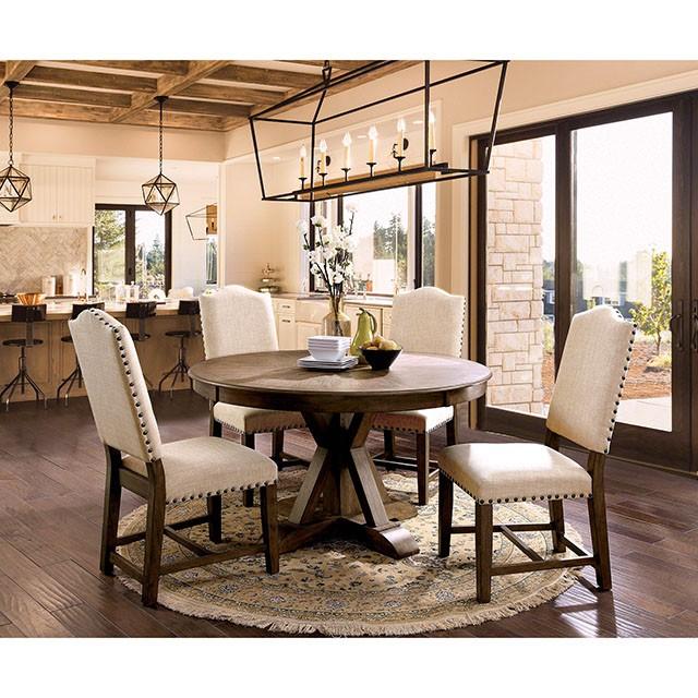 Julia Light Oak Round Dining Table - Imperial Furniture (Las Vegas, NV) - Multi Location