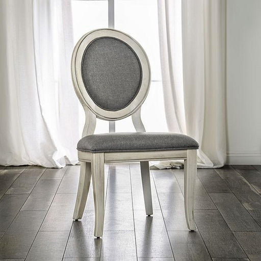 Kathryn Antique White/Gray Side Chair, Antique White (2/CTN) - Imperial Furniture (Las Vegas, NV) - Multi Location