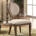 Kathryn Rustic Dark Oak/Beige Side Chair (2/CTN) - Imperial Furniture (Las Vegas, NV) - Multi Location