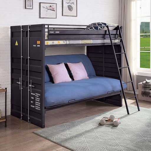 LAFRAY Twin Bunk Bed w/ Futon Base - Imperial Furniture (Las Vegas, NV) - Multi Location