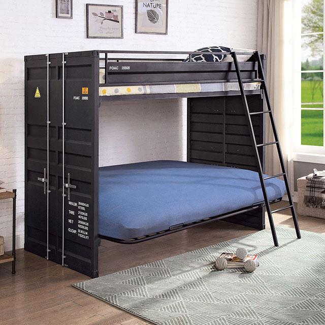 LAFRAY Twin Bunk Bed w/ Futon Base - Imperial Furniture (Las Vegas, NV) - Multi Location