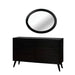 LENNART II Black Oval Mirror - Imperial Furniture (Las Vegas, NV) - Multi Location