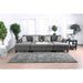 Lowry Gray Sectional w/ Ottoman - Imperial Furniture (Las Vegas, NV) - Multi Location