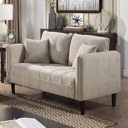 LYNDA Loveseat w/ Pillows, Light Gray - Imperial Furniture (Las Vegas, NV) - Multi Location