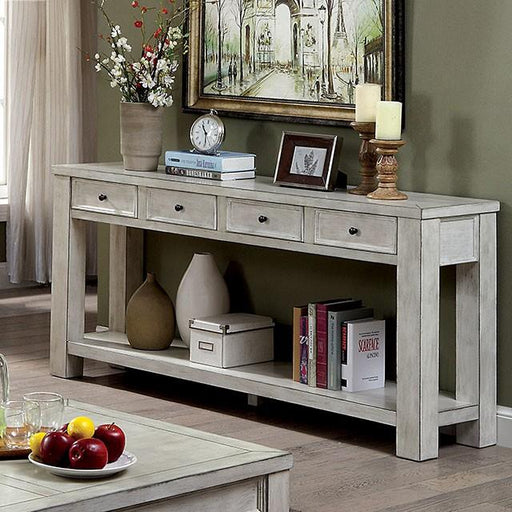 Meadow Antique White Sofa Table - Imperial Furniture (Las Vegas, NV) - Multi Location