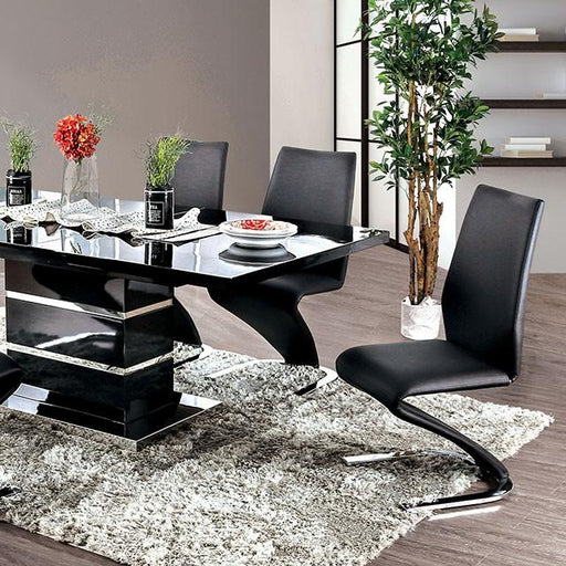 Midvale Black/Chrome Dining Table - Imperial Furniture (Las Vegas, NV) - Multi Location