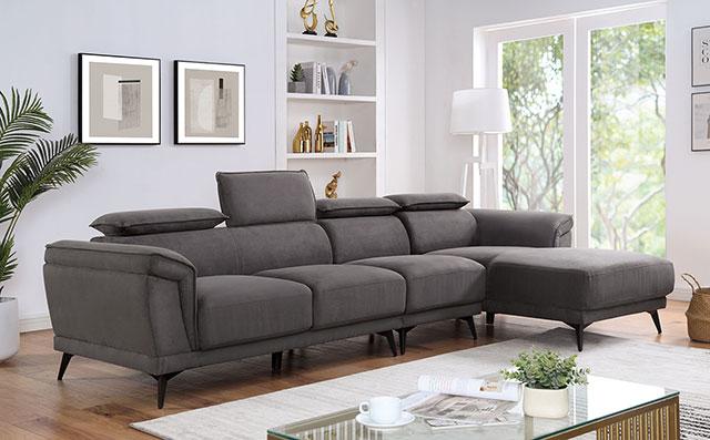 NAPANEE Sectional, Dark Gray - Imperial Furniture (Las Vegas, NV) - Multi Location