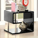 Ninove Black/Chrome End Table - Imperial Furniture (Las Vegas, NV) - Multi Location