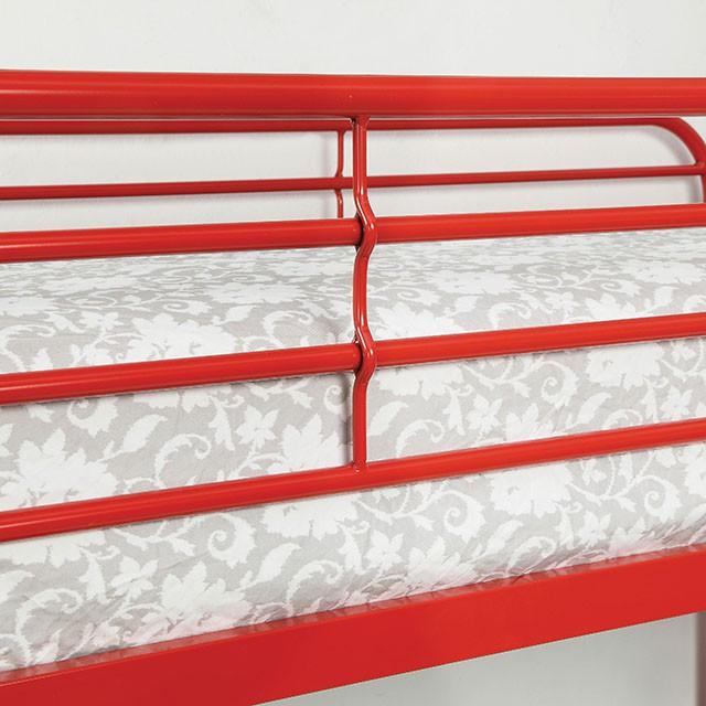 Opal Red Twin/Full Bunk Bed - Imperial Furniture (Las Vegas, NV) - Multi Location