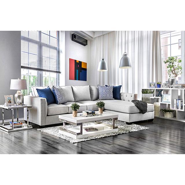 Ornella Light Gray/Blue Sectional - Imperial Furniture (Las Vegas, NV) - Multi Location