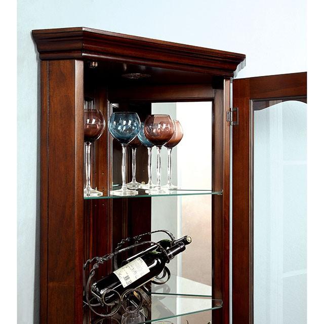 ORTLEY Walnut Curio - Imperial Furniture (Las Vegas, NV) - Multi Location