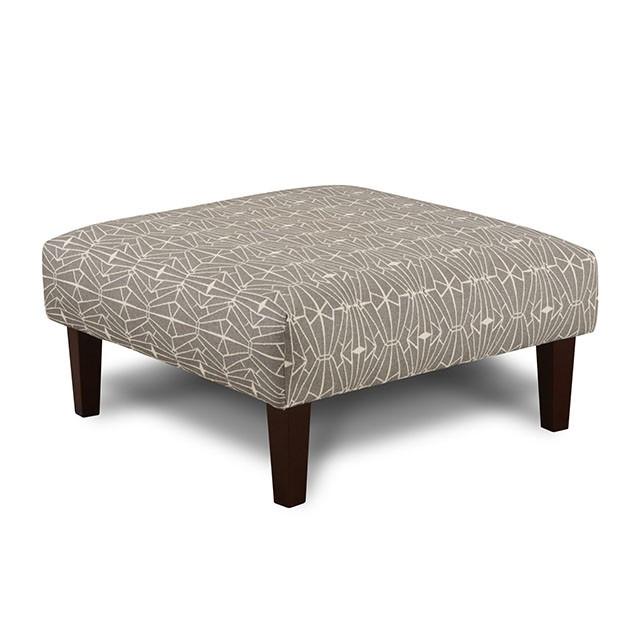 PARKER Gray/Pattern Ottoman - Imperial Furniture (Las Vegas, NV) - Multi Location