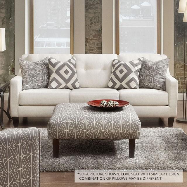 PARKER Ivory Love Seat - Imperial Furniture (Las Vegas, NV) - Multi Location
