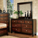 Patra Acacia/Walnut Mirror - Imperial Furniture (Las Vegas, NV) - Multi Location