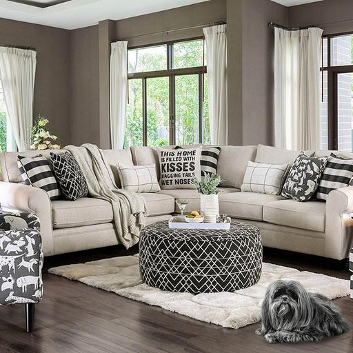 Patricia Ivory Sectional - Imperial Furniture (Las Vegas, NV) - Multi Location