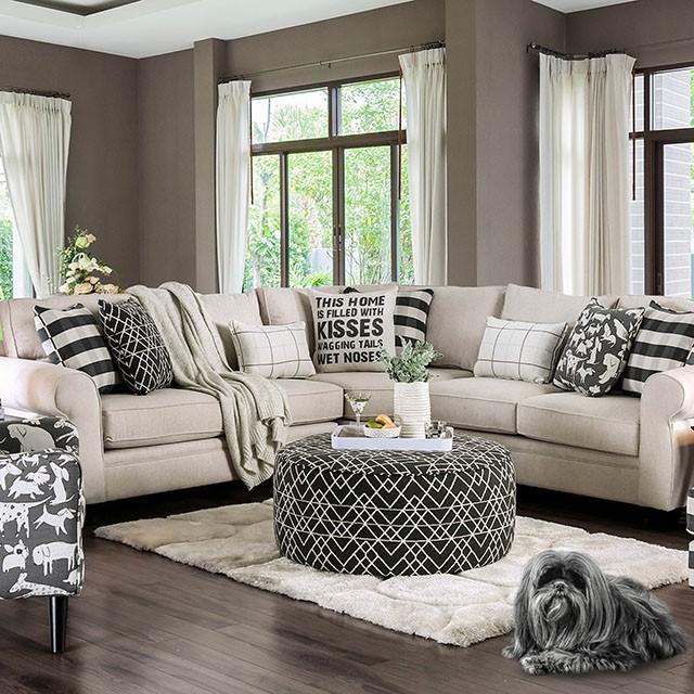 Patricia Ivory Sectional - Imperial Furniture (Las Vegas, NV) - Multi Location